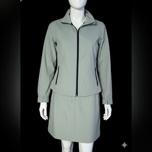 Women's Jacket And Skirt Outfit.  in Light Gray